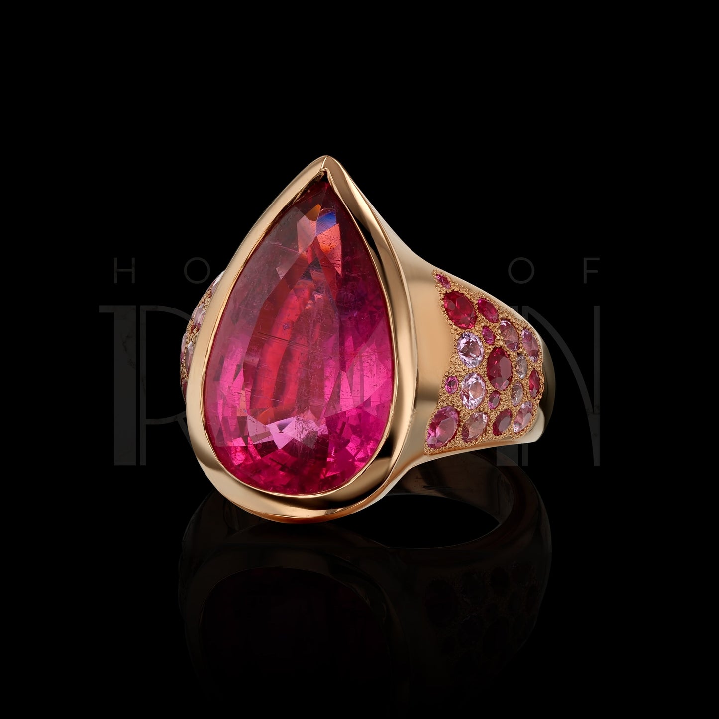 Pink Dahlia Ring