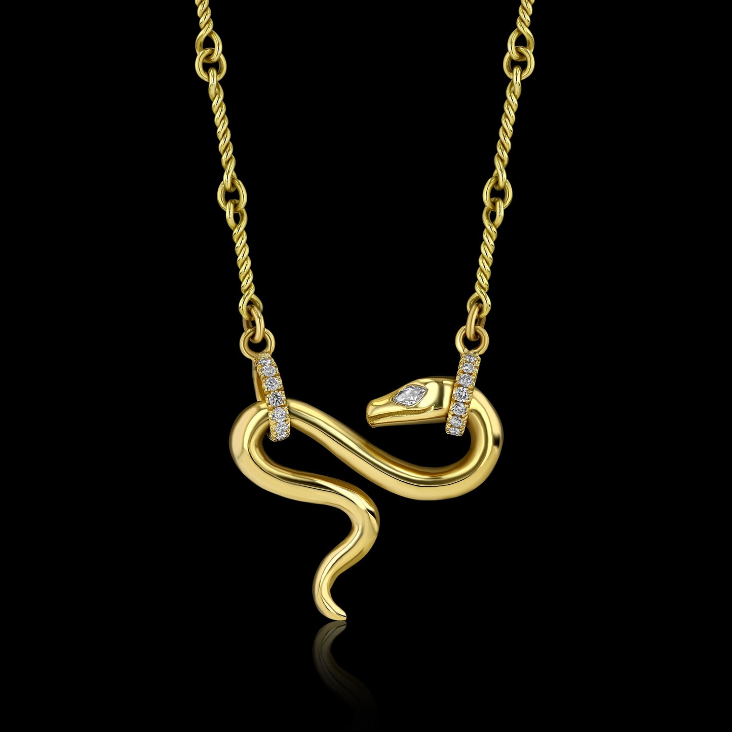 Charmed Serpent Necklace