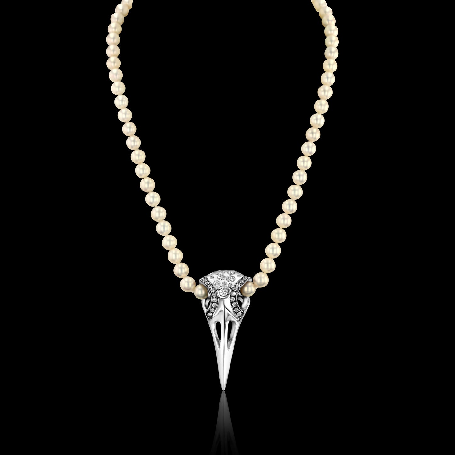 RAVN's Raven Skull on Pearls