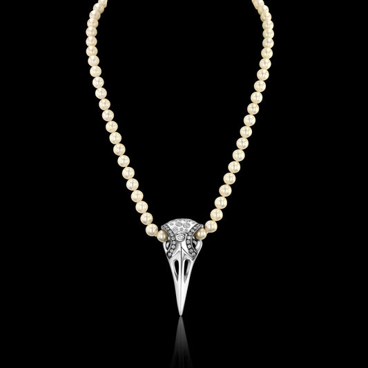 RAVN's Raven Skull on Pearls