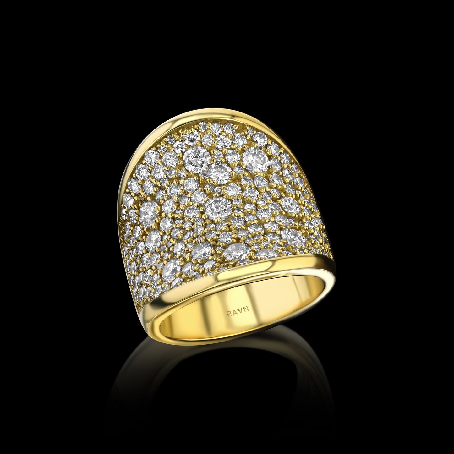 Diamond Saddle Ring