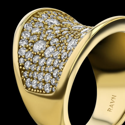 Diamond Saddle Ring