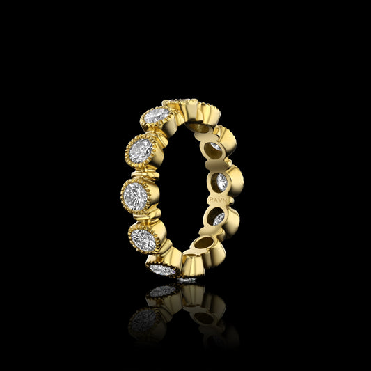 Old World Arpeggio Diamond Eternity Ring