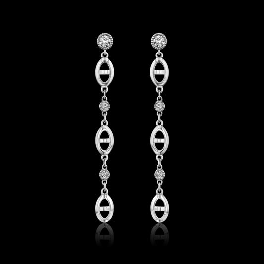 Equine Chain Drop Earrings