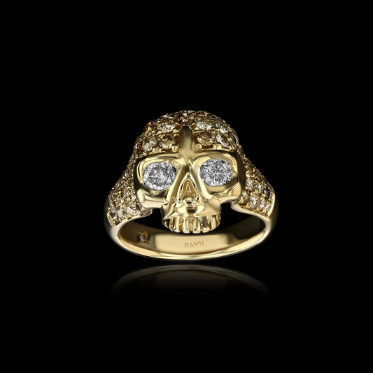 Bling Petite Skull Ring
