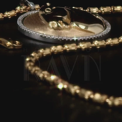 Equus Medallion with Diamond Halo